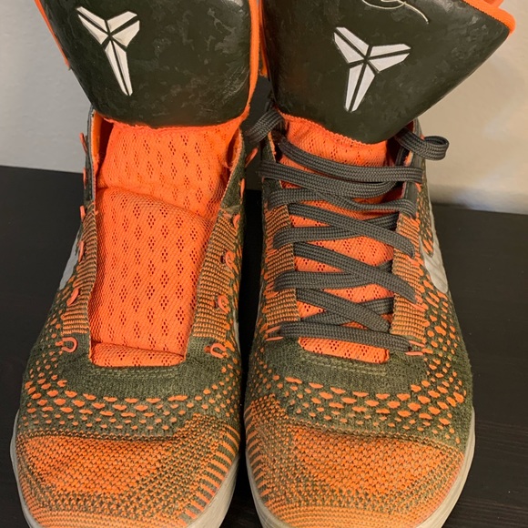 Nike Kobe IX 9 Elite Strategy 630847-303 Sequoia/Green/Silver Sz 8.5 Basketball - Picture 8 of 9